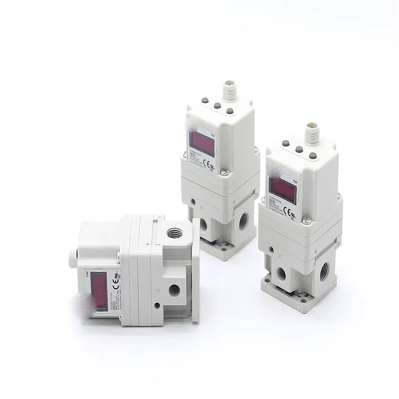 ITV1030-211 ITV1030-212 ITV1030-213 De ITV1000-serie is een SMC-compacte elektro-pneumatische proportionele drukregelaar