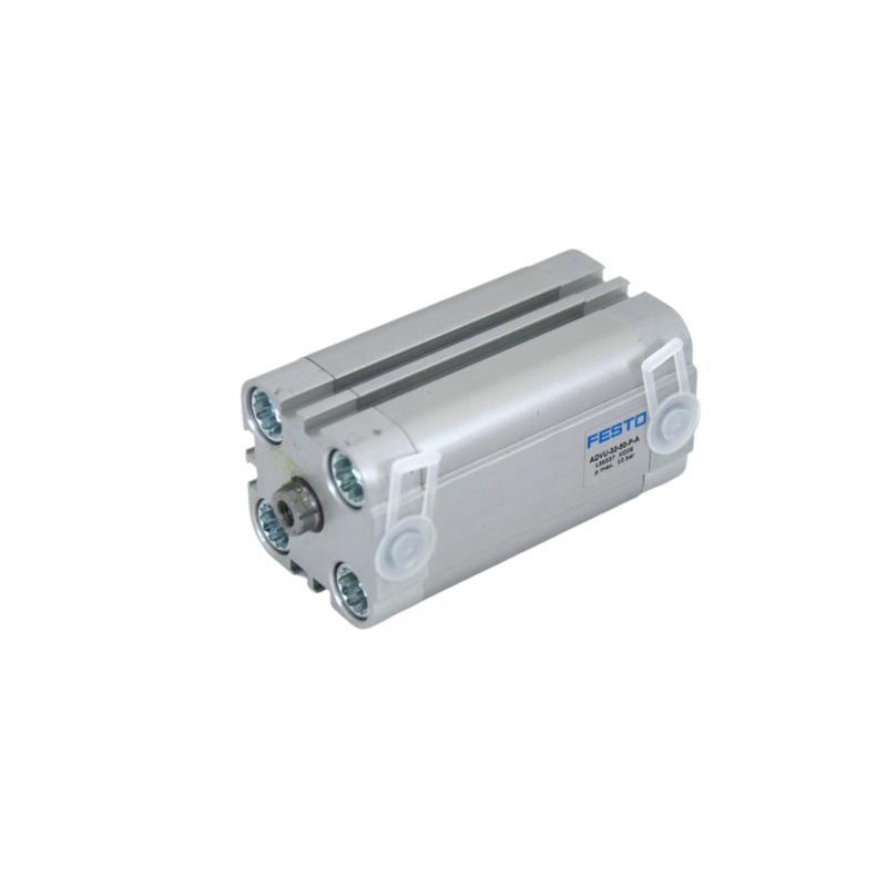 25mm Boring 5mm Stroke FESTO ADVU-25-5-P-A 156522 Interne draad Compact Pneumatische lineaire cilinder voor onderdelen Clamping M5 Port Double-Acting Magnetic Piston ISO 6432