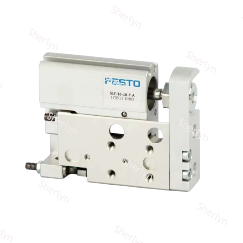 In voorraad FESTO 170504 SLF-6-20-P-A Thin Profile Mini Slide Cylinder 6×20mm Double Acting Aluminium Actuator voor elektronische testapparatuur