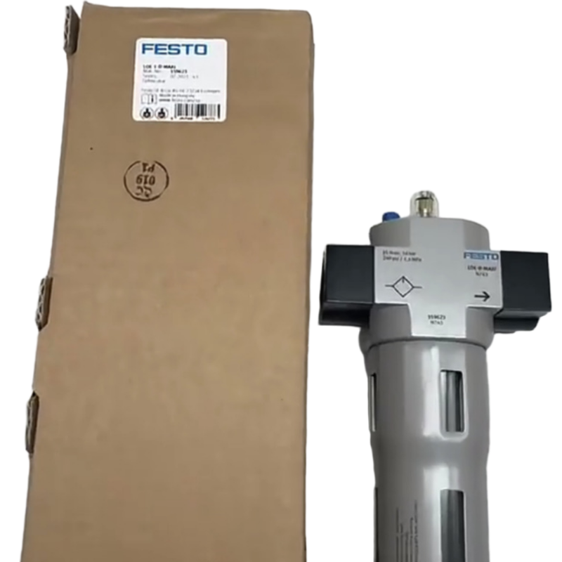 Industriële stoffilter FESTO LF-3/4-D-MAXI-A 40μm Handmatige afvoer Anti-corrosie Zinklegeringsstructuur