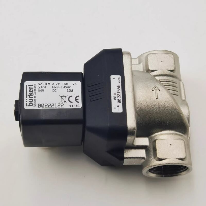 00221968 00221969 00221970 Burkert Magneetventiel 6281 type G1/2 RVS type normaal gesloten