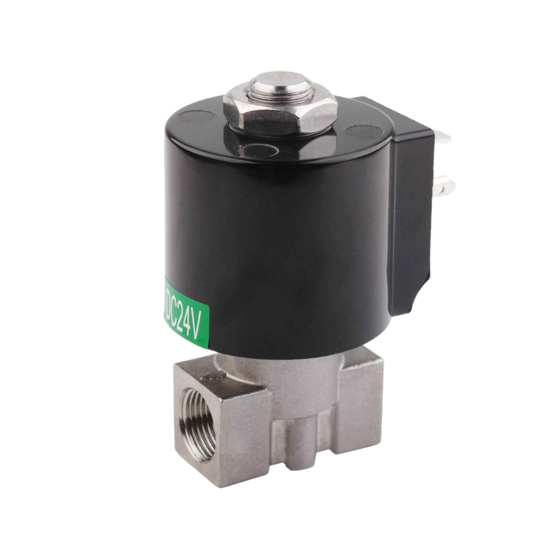 8.7AAS030B 3mm Oorifice Grootte Solenoïde Valve 2 Way NC Port Grootte 3/8 1/4 3/8 Roestvrij staal 304 carrosserie materiaal