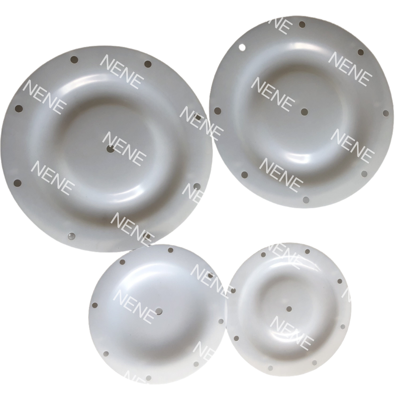 QBY80 QBY100 Diafragma 450 mm Buitendeurs 8 gaten Witte grote stroming membraan Voor corrosieve vloeistof pomp