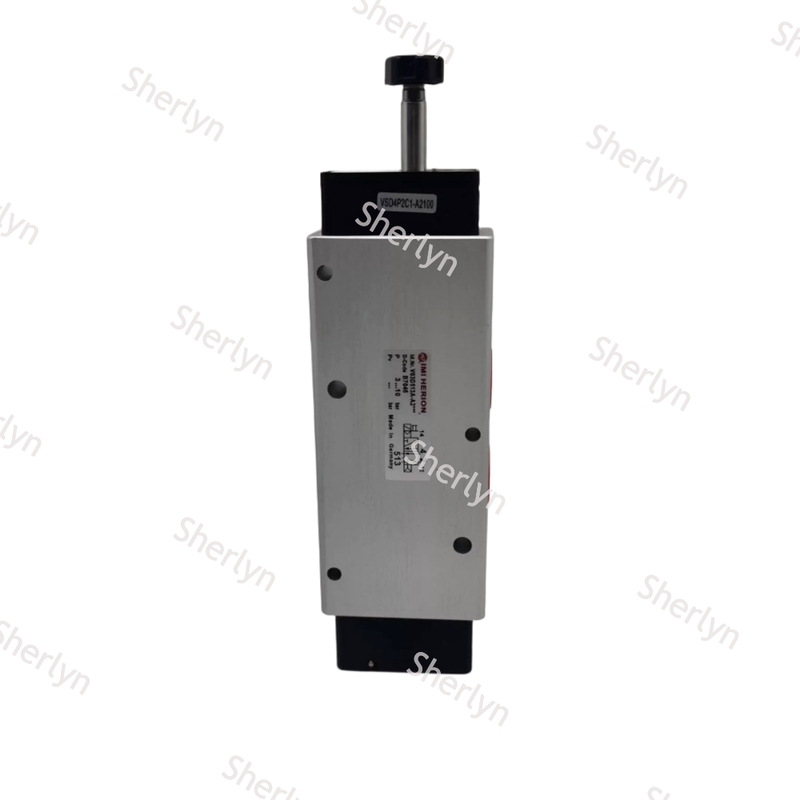 Industriële Pneumatische 5/2 Weg Pilot Solenoïde Klep V63D513A-A213J, NORGREN V63 Enkele Solenoïde Veer Terug Klep