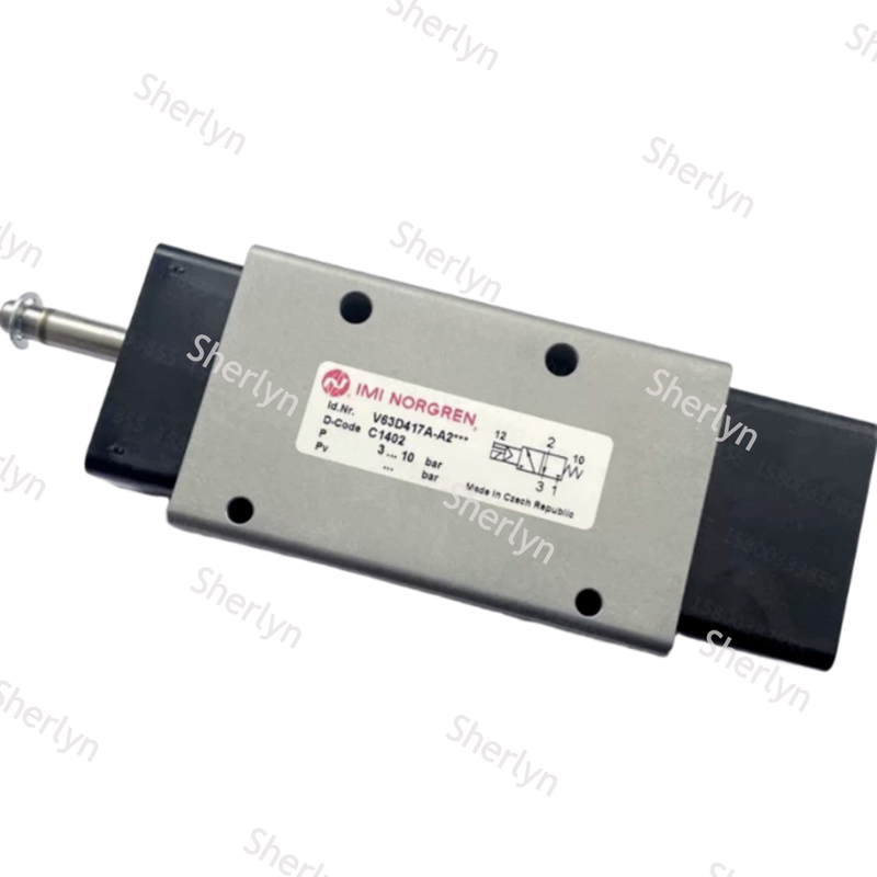 V63D517A-A218J 5/2 Way Solenoid Valve, Norgren V63 Series Pilot Acted Single Solenoid Valve