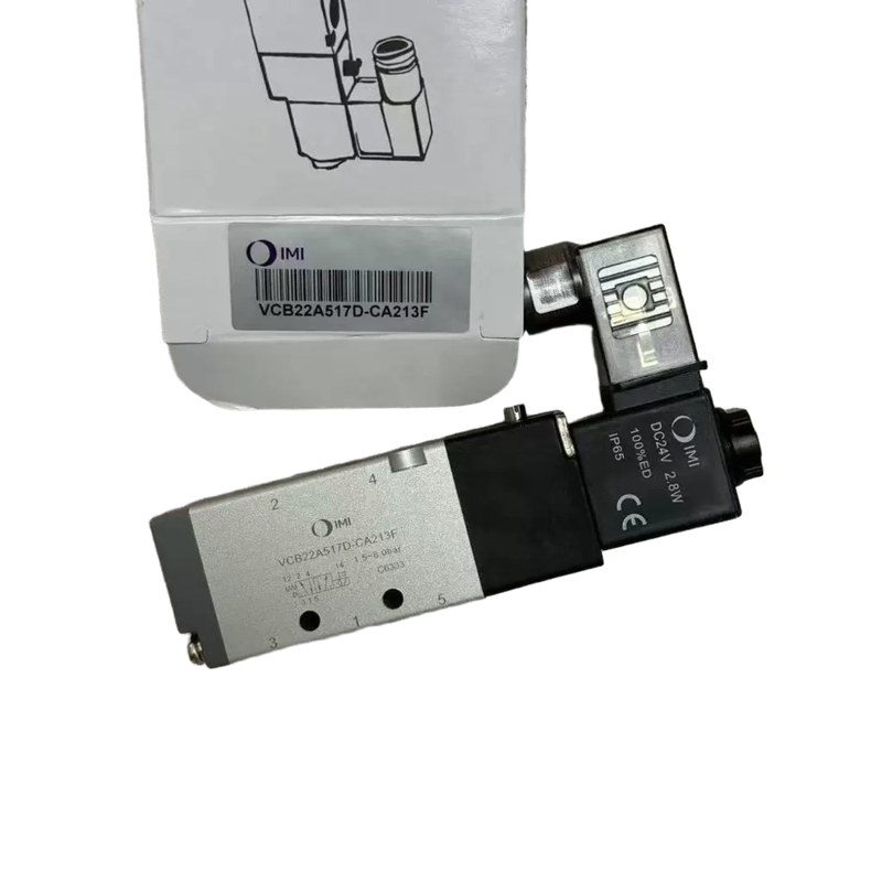 VCB22A517D-CA213F NORGREN Solenoid Valve G1/8 Thread 24VDC 5/2 Single Solenoid Spring Return Pneumatic Directional Control Valve IMI Norgren Original
