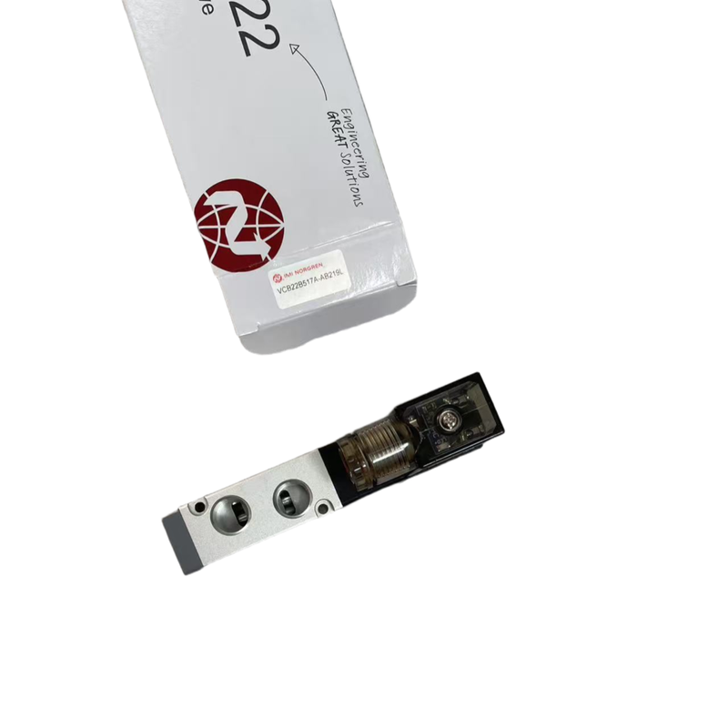 Algemene Industriële Automatisering NORGREN VCB22B517A-AB219L Solenoïdeklep G1/4 AC220V 5/2 Enkele Pneumatische Richtingsregelklep Veerretour 100% Bedrijfsduur