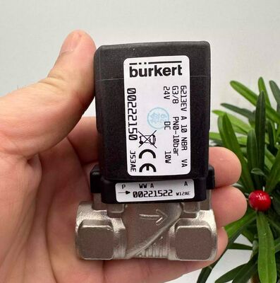 Burket6213 serie G3/8 solenoïde klep 00222150 00222151 00222152 Tweerichtings waterklep van roestvrij staal