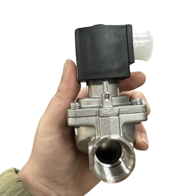 Burkert Type 6281 Hoogtemperatuurbestendige solenoïde klep 00322535 00322536 00322537 00322538 00322539 00322540 G1/4 G3/8 draad 2/2 Normaal gesloten roestvrijstalen lichaam FKM zegel 10.0 Stroomgat