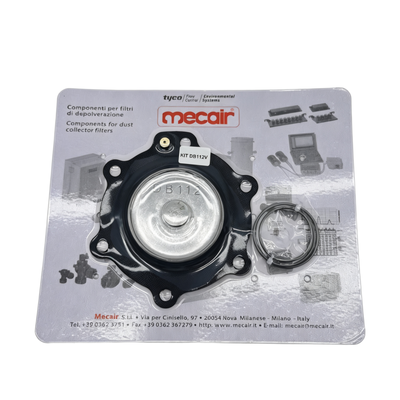 Complete membraanveerassemblage DB112 FKM Rubber afdichtingskit Aftermarket reserveonderdeel voor Mecair stofafzuig magneetpulsventiel Onderhoud Compatibel ventiel VNP/VEM212, VNP/VEM312, VNP/VEM412