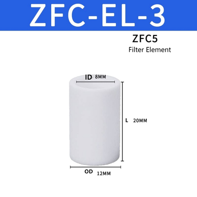 SMC ZFC‑EL‑3 ZFC Serie Authentiek Filterpatroon Hoge Vuilopnamecapaciteit Onderschept Fijne Stofdeeltjes Voor Robot Pick and Place Automatisering Pneumatische Vacuümleiding
