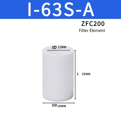 SMC ZFC200 ZFC300 ZFC Serie In-line Zuigfilterelement Hoge Vuilopnamecapaciteit Blokkeert Fijn Afval Vermindert Vacuümfluctuatie Voor Continue Industriële Pick and Place Apparatuur
